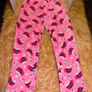 Pink Fluffy Cupcake Junior Pajama Pants